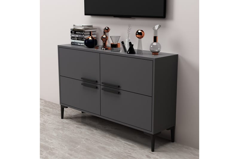 Patro TV-benk 120 cm - Antrasitt - Møbler - Mediamøbel & tv møbel - TV-benk & mediabenk