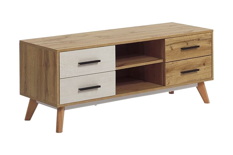 Poblat TV-Benk 120 cm - Hvit - Møbler - Mediamøbel & tv møbel - TV-benk & mediabenk