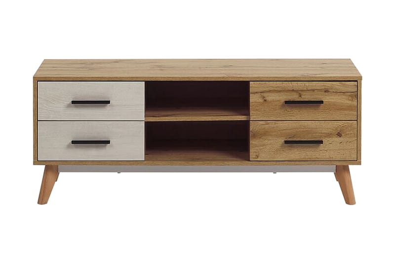 Poblat TV-Benk 120 cm - Hvit - Møbler - Mediamøbel & tv møbel - TV-benk & mediabenk