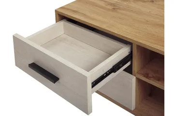 Poblat TV-Benk 120 cm - Hvit - Møbler - Mediamøbel & tv møbel - TV-benk & mediabenk