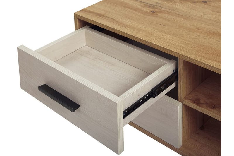 Poblat TV-Benk 120 cm - Hvit - Møbler - Mediamøbel & tv møbel - TV-benk & mediabenk