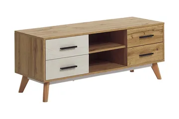 Poblat TV-Benk 120 cm - Hvit - Møbler - Mediamøbel & tv møbel - TV-benk & mediabenk