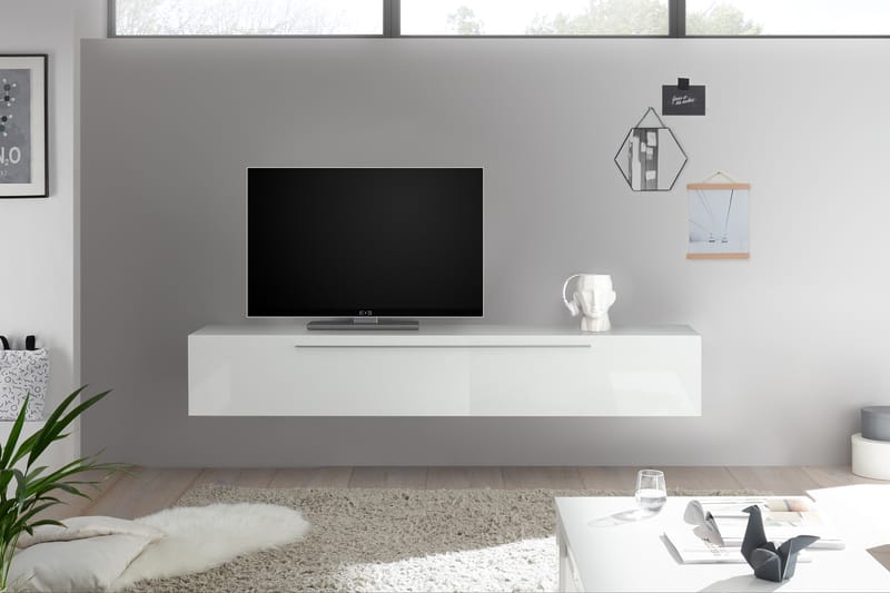 Primo TV-benk 210 cm - Hvit - TV-benk & mediabenk