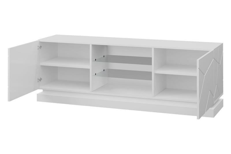 Qiu TV-benk 160 cm - Hvit Highlighter - Møbler - Mediamøbel & tv møbel - TV-benk & mediabenk