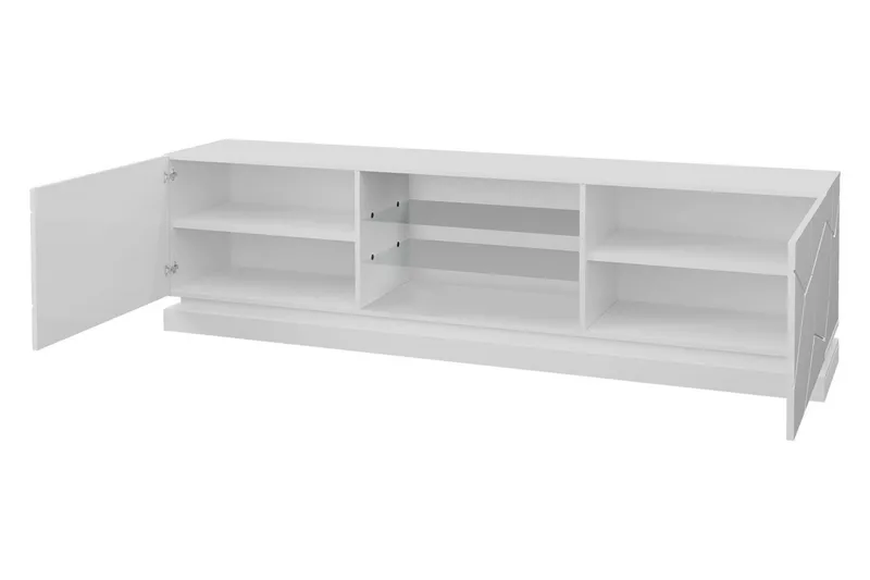 Qiu Tv-benk 200 cm - Svart - Møbler - Mediamøbel & tv møbel - TV-benk & mediabenk