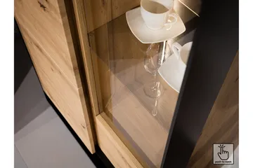 Quant 41x155 cm - Eik/Svart - Møbler - Mediamøbel & tv møbel - TV-benk & mediabenk