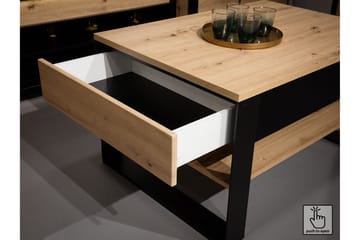 Quant Gulvstående TV-benk 155 cm med Oppbevaring i Lyst Tre - Beige - Møbler - Mediamøbel & tv møbel - TV-benk & mediabenk