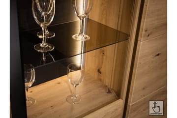 Quant Gulvstående TV-benk 155 cm med Oppbevaring i Lyst Tre - Beige - Møbler - Mediamøbel & tv møbel - TV-benk & mediabenk