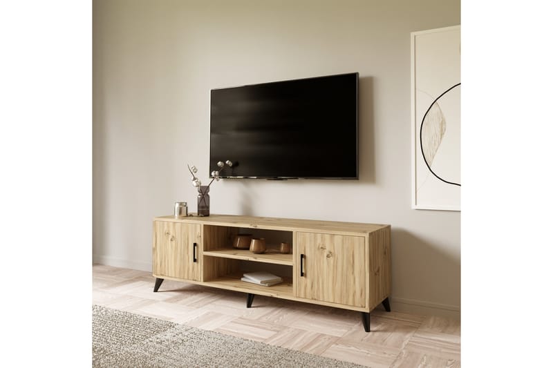 Rertierry Tv-benk 150 cm - Natur - TV-benk & mediabenk