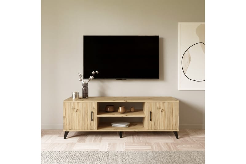 Rertierry Tv-benk 150 cm - Natur - TV-benk & mediabenk