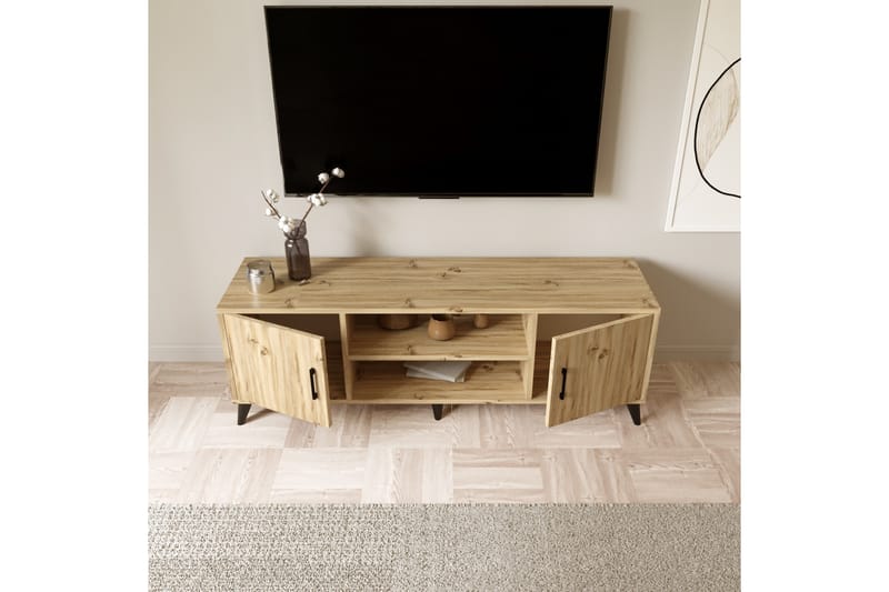 Rertierry Tv-benk 150 cm - Natur - TV-benk & mediabenk