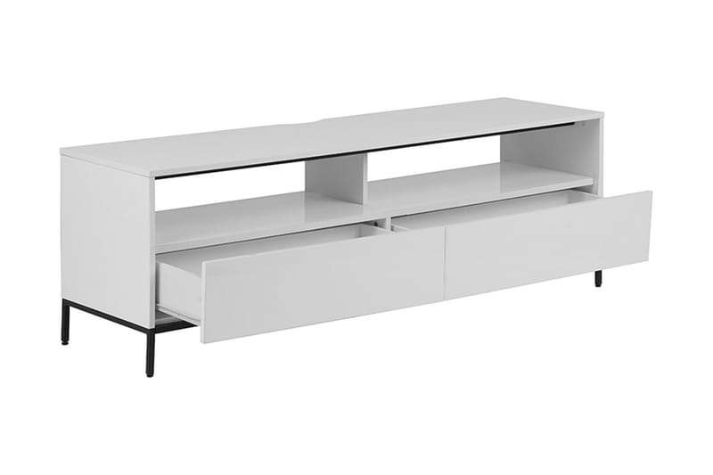 Revelle TV-Benk 150 cm med LED - Hvit - Møbler - Mediamøbel & tv møbel - TV-benk & mediabenk