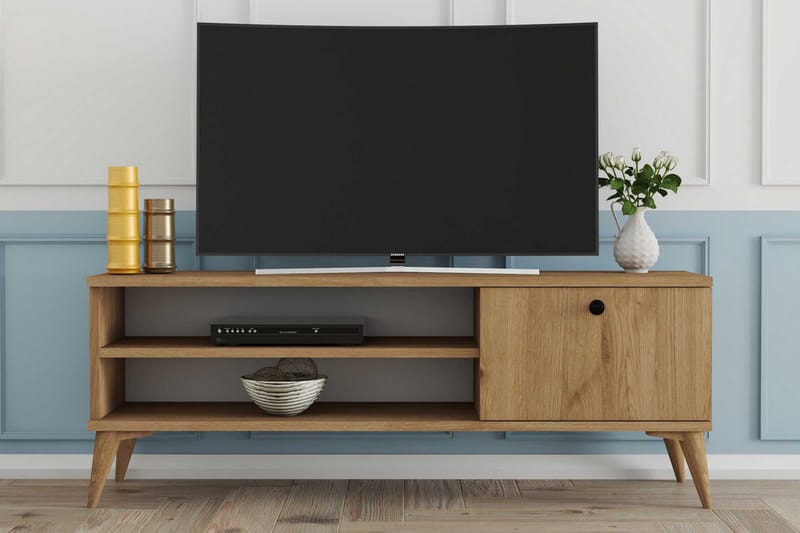 Reyne TV-benk 120 cm - Natur - Møbler - Mediamøbel & tv møbel - TV-benk & mediabenk