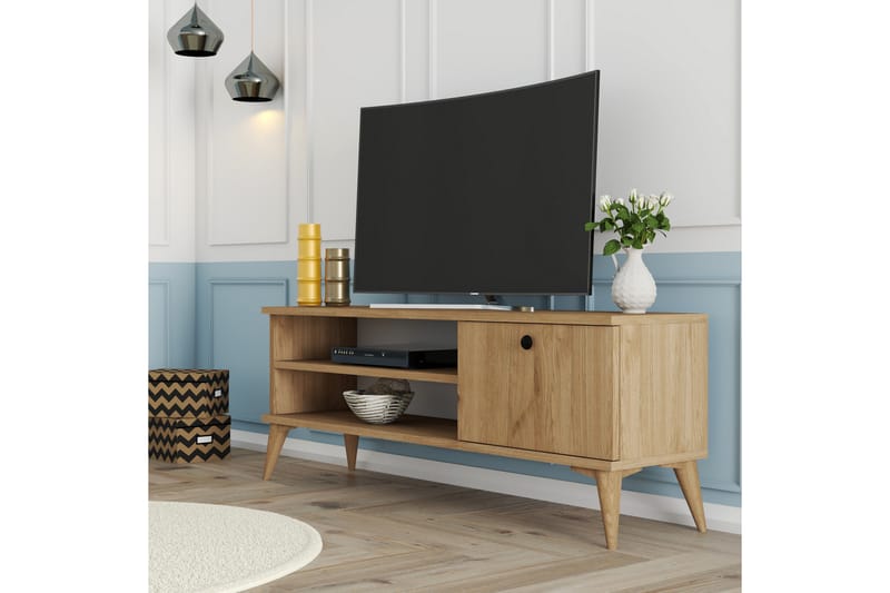 Reyne TV-benk 120 cm - Natur - Møbler - Mediamøbel & tv møbel - TV-benk & mediabenk