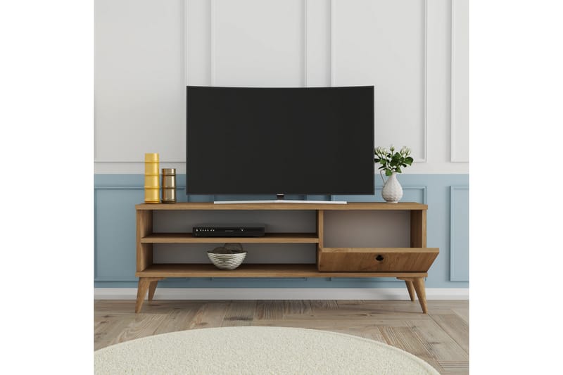 Reyne TV-benk 120 cm - Natur - Møbler - Mediamøbel & tv møbel - TV-benk & mediabenk