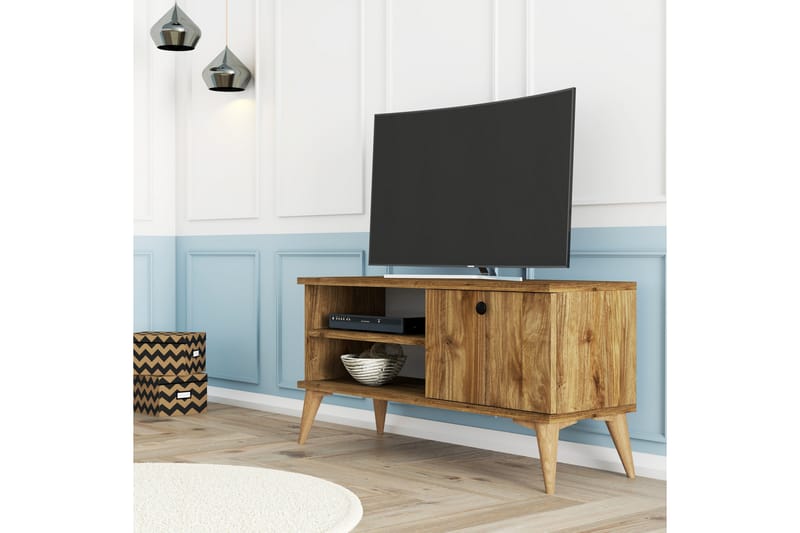 Reyne Tv-benk 90 cm - Valnøtt - Møbler - Mediamøbel & tv møbel - TV-benk & mediabenk