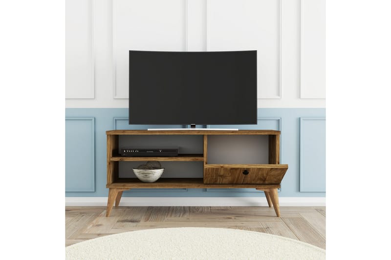 Reyne Tv-benk 90 cm - Valnøtt - Møbler - Mediamøbel & tv møbel - TV-benk & mediabenk