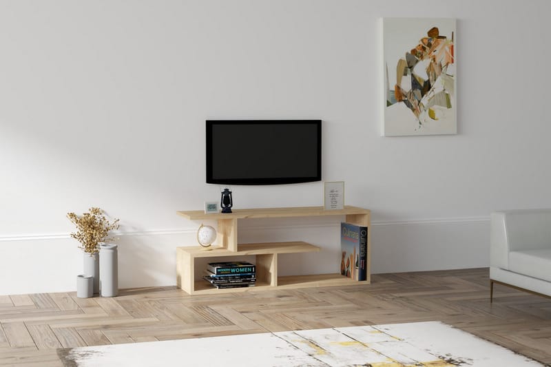 Rinorea Tv-benk 100x40 cm - Blå - TV-benk & mediabenk