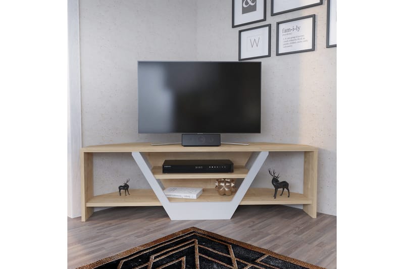 Rinorea Tv-benk 120x36,8 cm - Hvit - Møbler - Mediamøbel & tv møbel - TV-benk & mediabenk