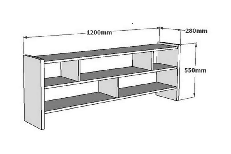 Rinorea Tv-benk 120x55 cm - Brun - TV-benk & mediabenk