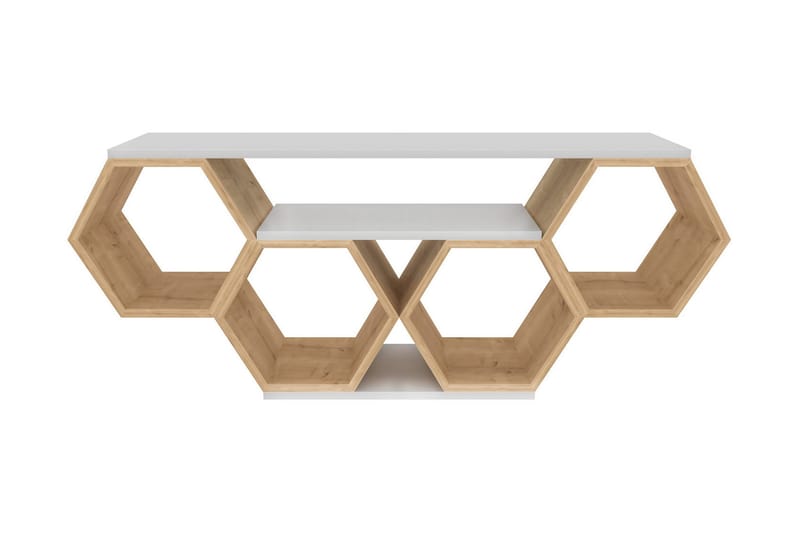 Rinorea Tv-benk 140x55,5 cm - Hvit - Møbler - Mediamøbel & tv møbel - TV-benk & mediabenk