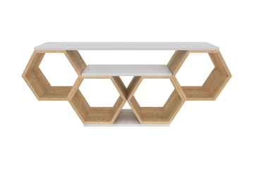 Rinorea Tv-benk 140x55,5 cm - Hvit - Møbler - Mediamøbel & tv møbel - TV-benk & mediabenk
