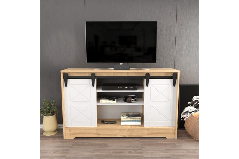 Rinorea Tv-benk 140x85 cm - Blå - Møbler - Mediamøbel & tv møbel - TV-benk & mediabenk