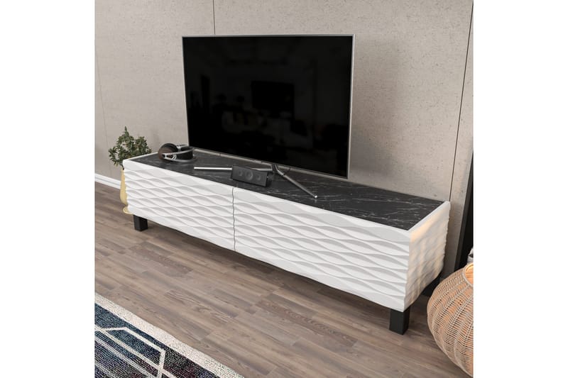 Rinorea Tv-benk 149,2x38 cm - Hvit - Møbler - Mediamøbel & tv møbel - TV-benk & mediabenk