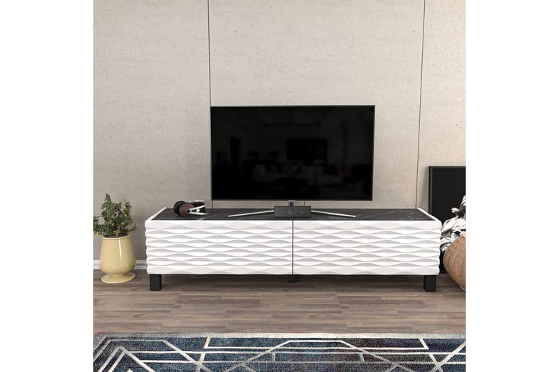 Rinorea Tv-benk 149,2x38 cm - Hvit - TV-benk & mediabenk