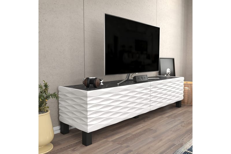 Rinorea Tv-benk 149,2x38 cm - Hvit - Møbler - Mediamøbel & tv møbel - TV-benk & mediabenk