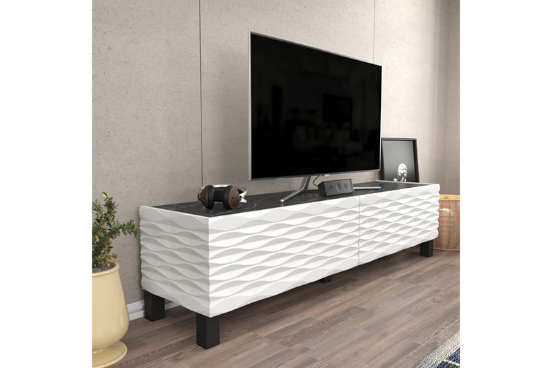 Rinorea Tv-benk 149,2x38 cm - Hvit - TV-benk & mediabenk