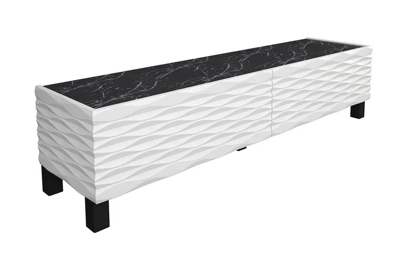 Rinorea Tv-benk 149,2x38 cm, Hvit