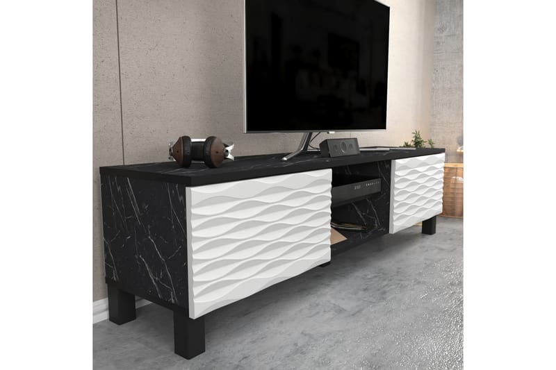 Rinorea Tv-benk 150x40,3 cm - Svart - Møbler - Mediamøbel & tv møbel - TV-benk & mediabenk