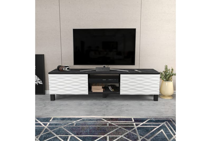 Rinorea Tv-benk 150x40,3 cm - Svart - Møbler - Mediamøbel & tv møbel - TV-benk & mediabenk