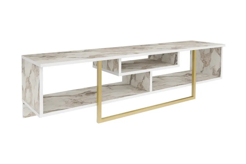 Rinorea Tv-benk 150x40 cm, Guld