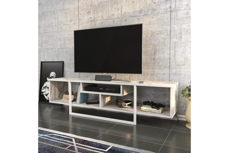 Rinorea Tv-benk 150x40 cm - Hvit - Møbler - Mediamøbel & tv møbel - TV-benk & mediabenk