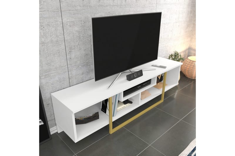 Rinorea Tv-benk 150x40 cm - Hvit - Møbler - Mediamøbel & tv møbel - TV-benk & mediabenk