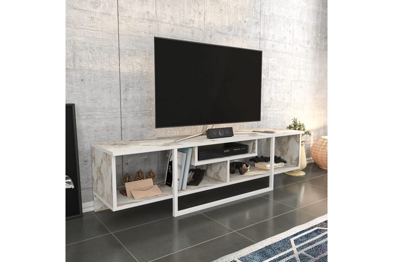 Rinorea Tv-benk 150x40 cm - Hvit - Møbler - Mediamøbel & tv møbel - TV-benk & mediabenk