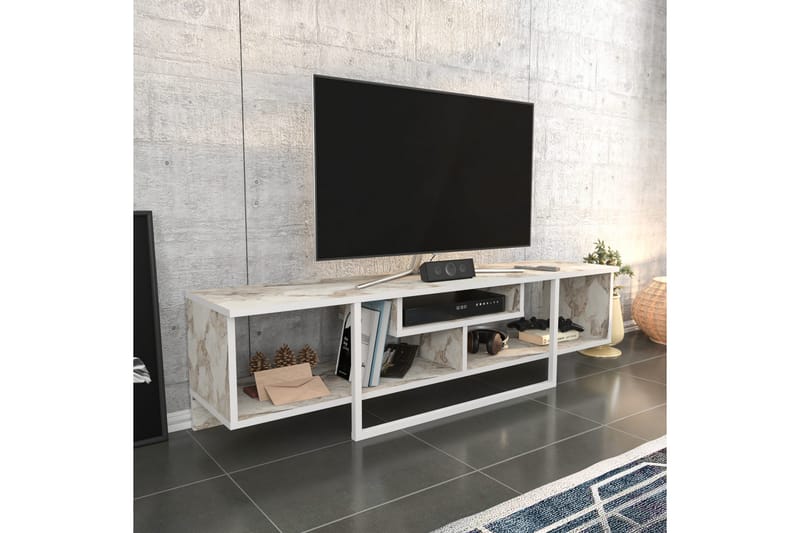 Rinorea Tv-benk 150x40 cm - Hvit - TV-benk & mediabenk