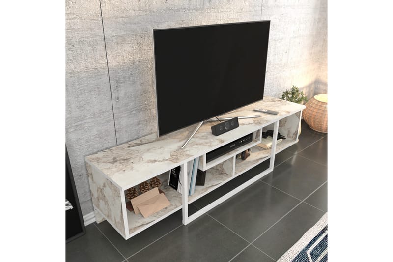 Rinorea Tv-benk 150x40 cm - Hvit - TV-benk & mediabenk