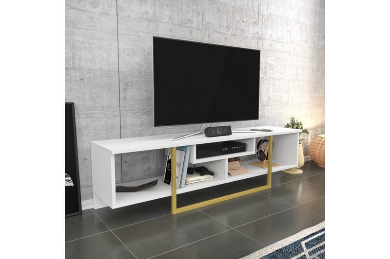 Rinorea Tv-benk 150x40 cm - Hvit - Møbler - Mediamøbel & tv møbel - TV-benk & mediabenk