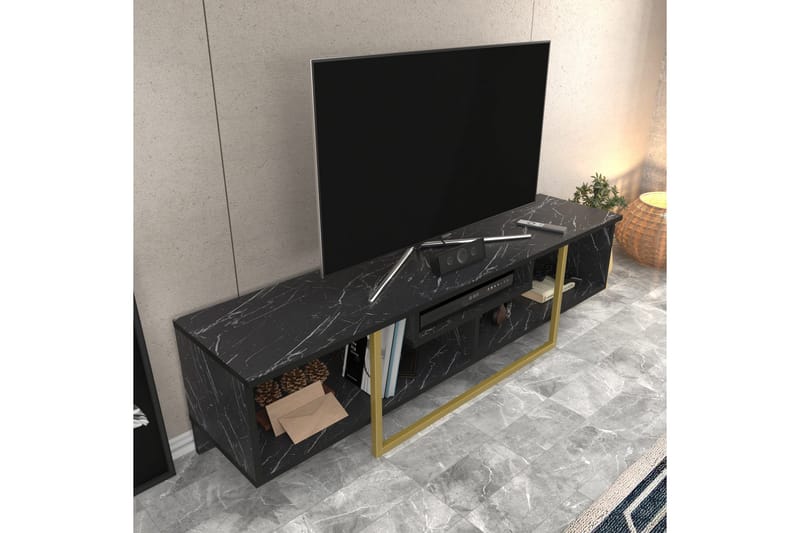 Rinorea Tv-benk 150x40 cm - Svart - Møbler - Mediamøbel & tv møbel - TV-benk & mediabenk