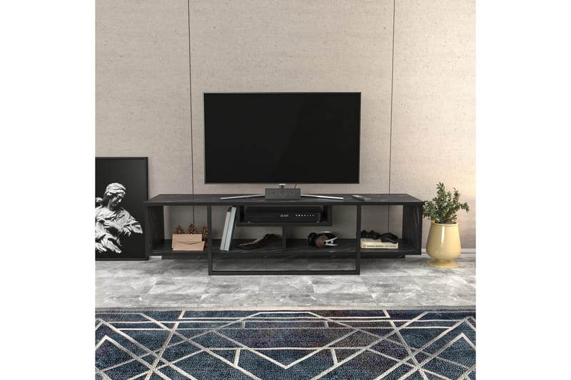 Rinorea Tv-benk 150x40 cm - Svart - TV-benk & mediabenk