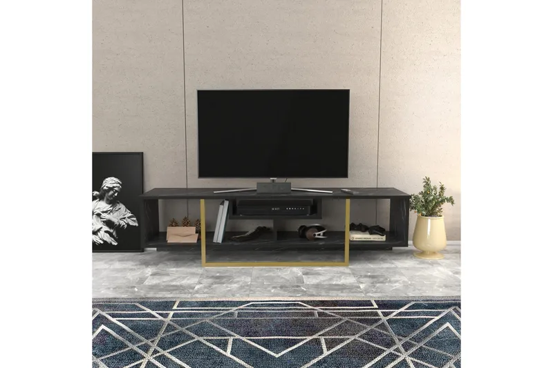 Rinorea Tv-benk 150x40 cm - Svart - Møbler - Mediamøbel & tv møbel - TV-benk & mediabenk