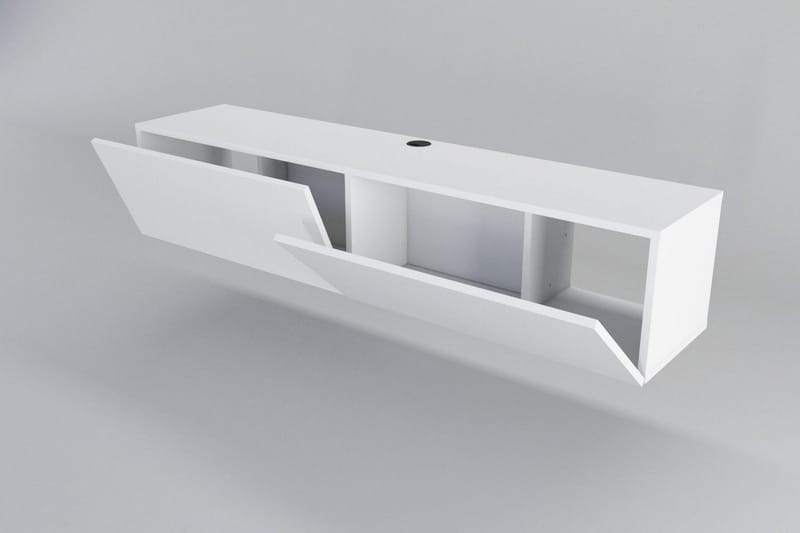 Rinorea Tv-benk 159,7x34,1 cm - Hvit - Møbler - Mediamøbel & tv møbel - TV-benk & mediabenk