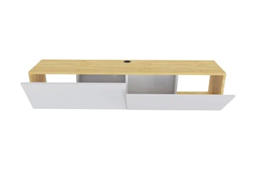 Rinorea Tv-benk 159,7x34,1 cm - Hvit - Møbler - Mediamøbel & tv møbel - TV-benk & mediabenk