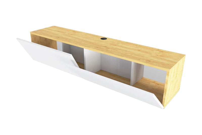 Rinorea Tv-benk 159,7x34,1 cm - Hvit - Møbler - Mediamøbel & tv møbel - TV-benk & mediabenk