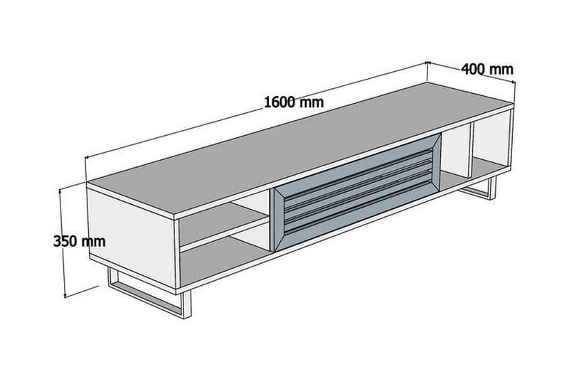 Rinorea Tv-benk 160x35 cm - Brun - Møbler - Mediamøbel & tv møbel - TV-benk & mediabenk