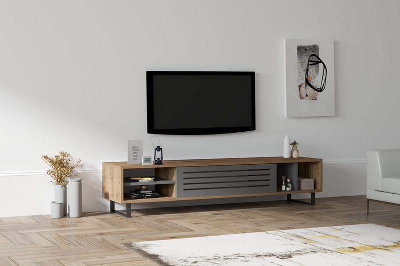 Rinorea Tv-benk 160x35 cm - Brun - Møbler - Mediamøbel & tv møbel - TV-benk & mediabenk