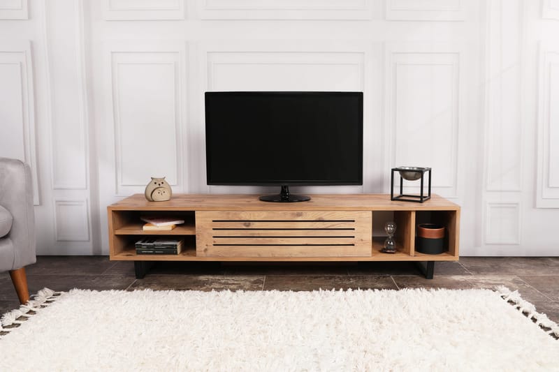 Rinorea Tv-benk 160x35 cm - Grønn - TV-benk & mediabenk